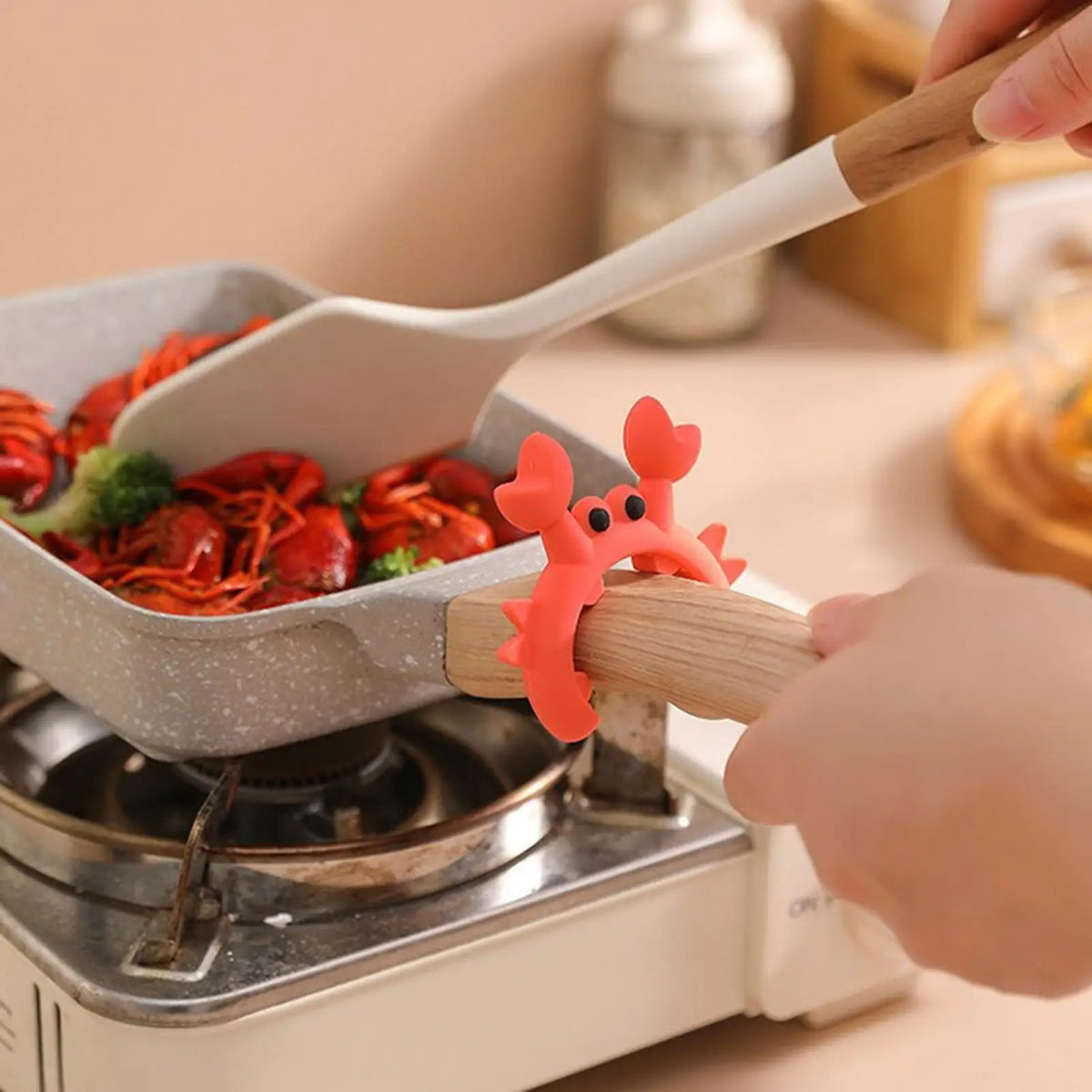Crab Silicone Utensil Rest – Spoon & Spatula Holder Silicone Utensil Rest Babs