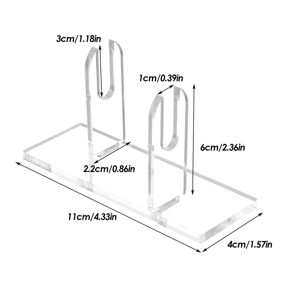 Acrylic Hand Fan Display Stand – Clear Folding Fan Holder Fan Display Stand Babs