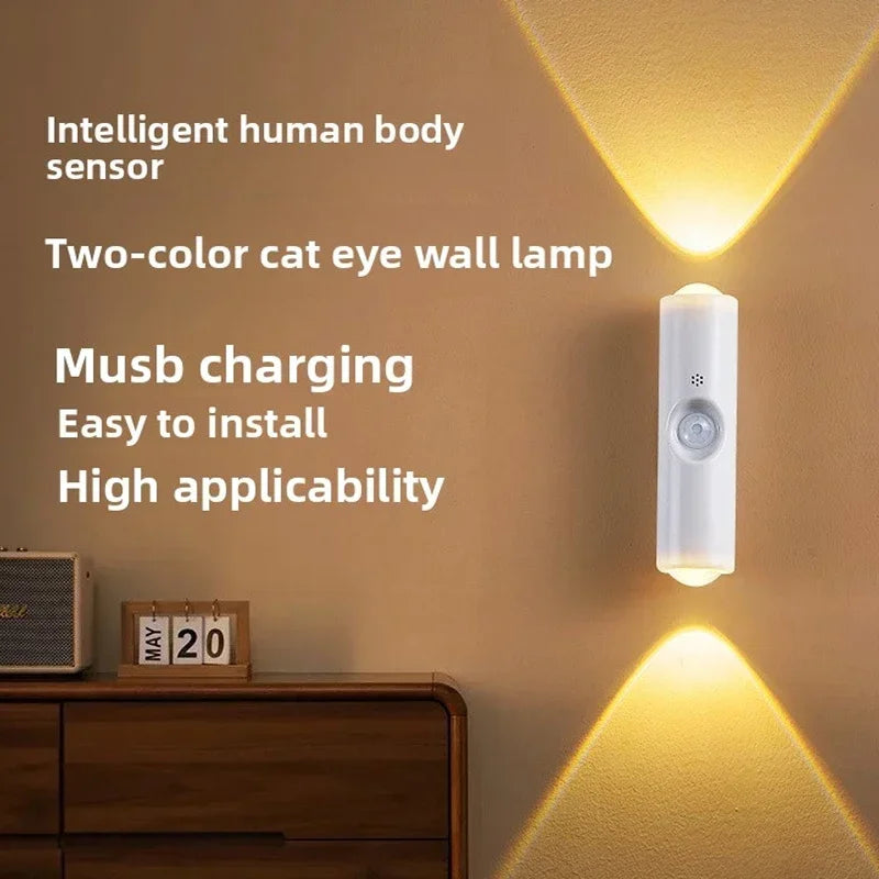 Magnetic RGB Night Light | Motion Sensor Rechargeable Wall Lamp RGB Night Light Babs