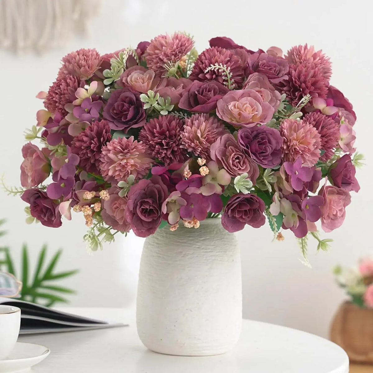 Artificial Silk Roses Bouquet – Wedding & Home Décor Artificial Flower Bouquet Babs