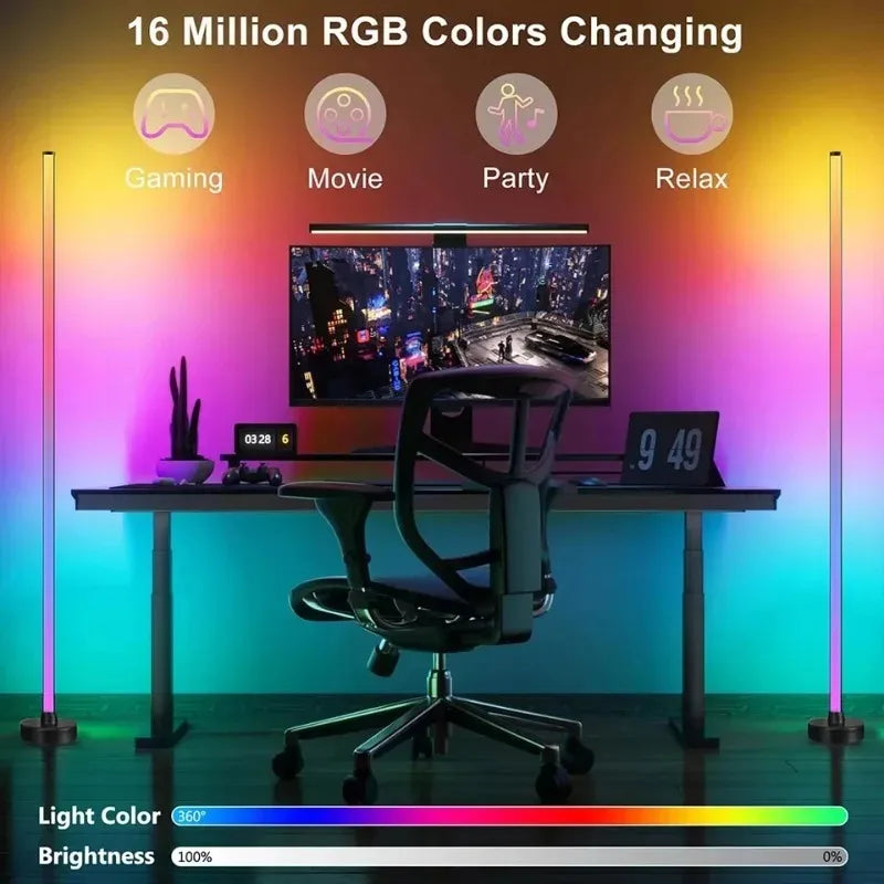 Smart RGB LED Floor Lamp | App Control & Music Sync RGB Floor Lamp Babs