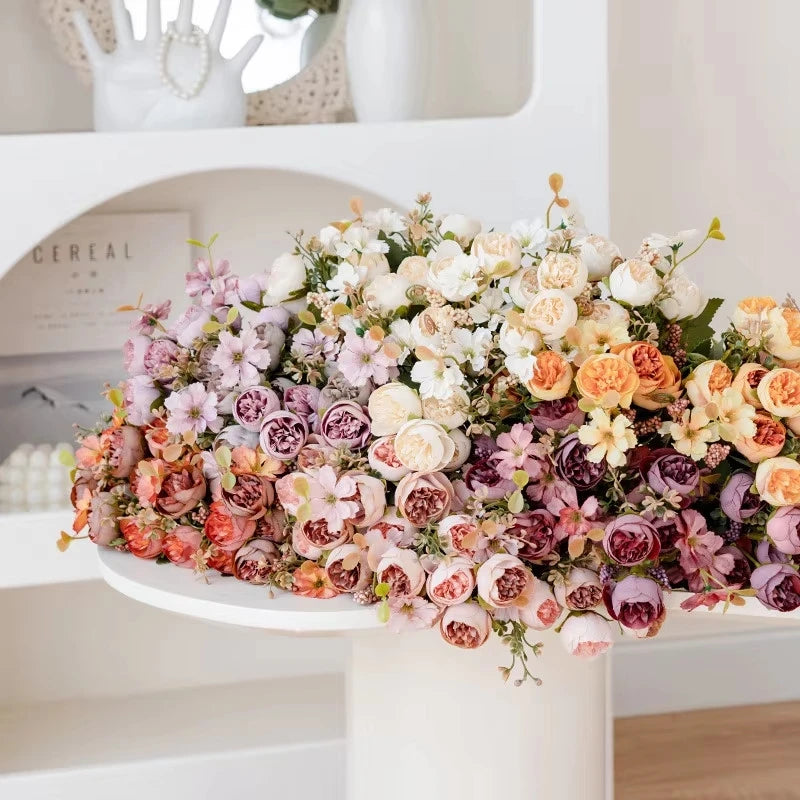 Silk Peony Artificial Flower Bouquet – Wedding & Home Décor Artificial Flower Bouquet Babs