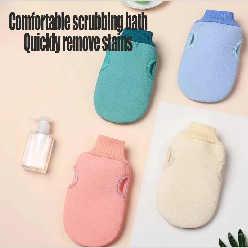 Korean Exfoliating Bath Gloves – Loofah Body Scrubber Mitten Exfoliating Bath Gloves Babs