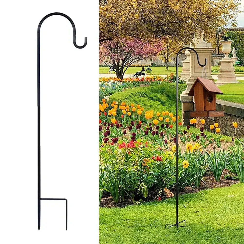 Shepherd Hook Garden Stake 90/100/120cm – Solar Lights & Bird Feeders Garden Shepherd Hook Babs