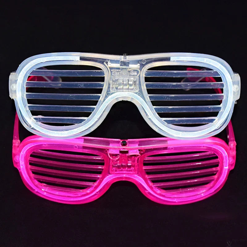 LED Flashing Light-Up Glasses – Glow Party & Concert Fun LED Party Glasses Babs