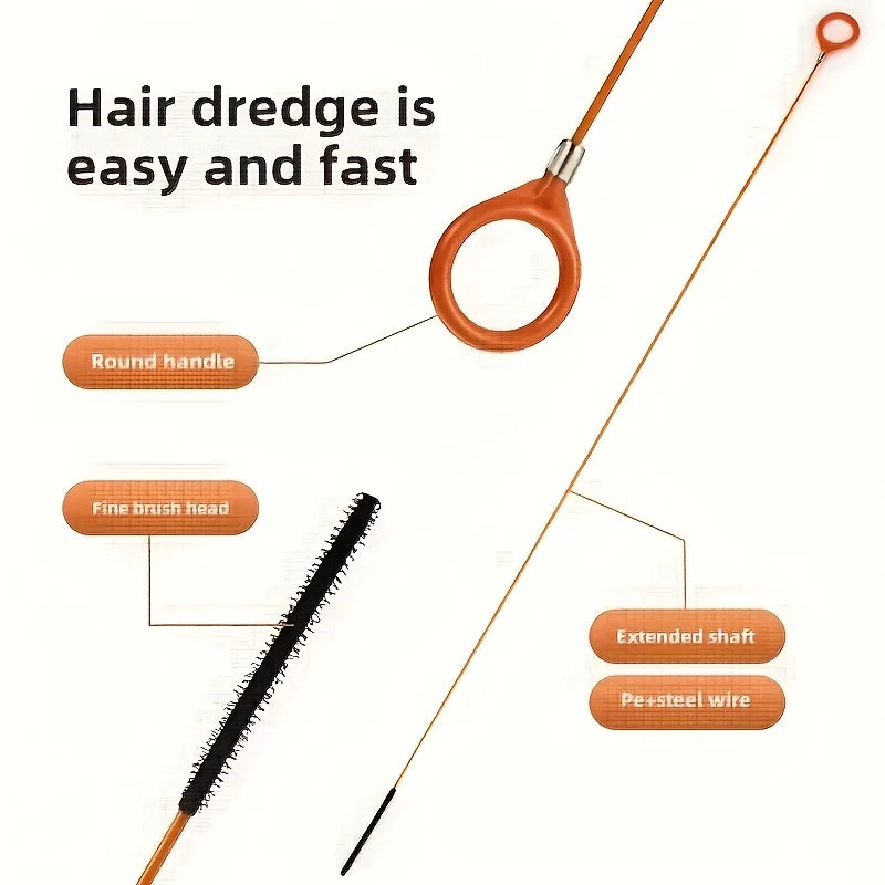 Flexible Drain Snake Hair Remover for Shower, Bath & Sink Drain Cleaning Tool Babs