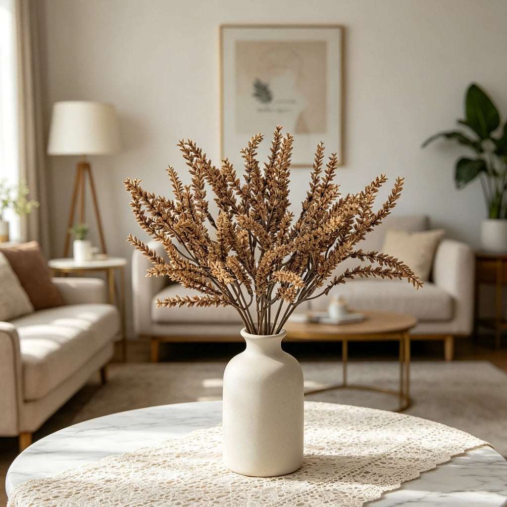Artificial Wheat Ear Stems – Wedding Bouquet & Home Decor Artificial Floral Stems Babs