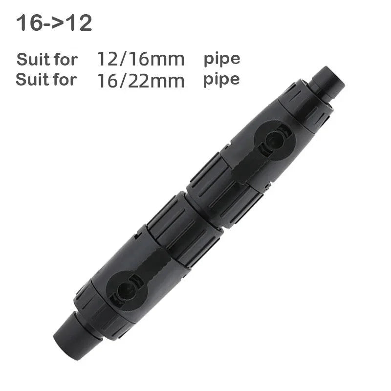 Aquarium Quick-Release Tap Connector – Fish Tank Hose Valve Aquarium Hose Connector Babs 16-12mm XS（old）