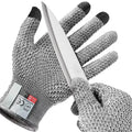Cut-Resistant Touch Screen Kitchen Gloves – Food Grade Grey Cut-Resistant Gloves Babs Grey