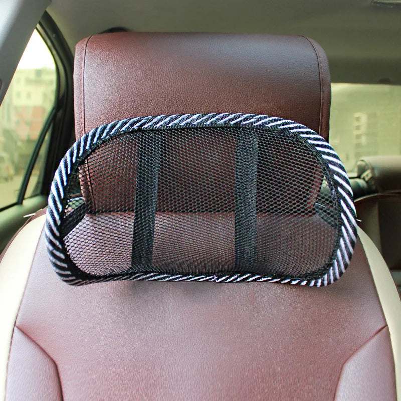 Breathable Mesh Car Headrest Neck Support Pillow – Universal Car Headrest Pillow Babs