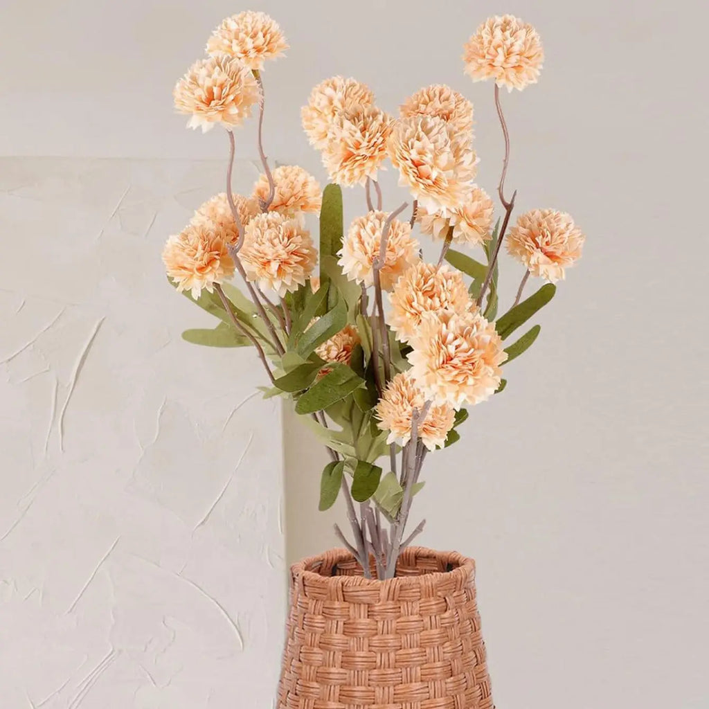 Silk Artificial Chrysanthemum Bouquet | Autumn Floral Decor Artificial Flower Bouquet Babs