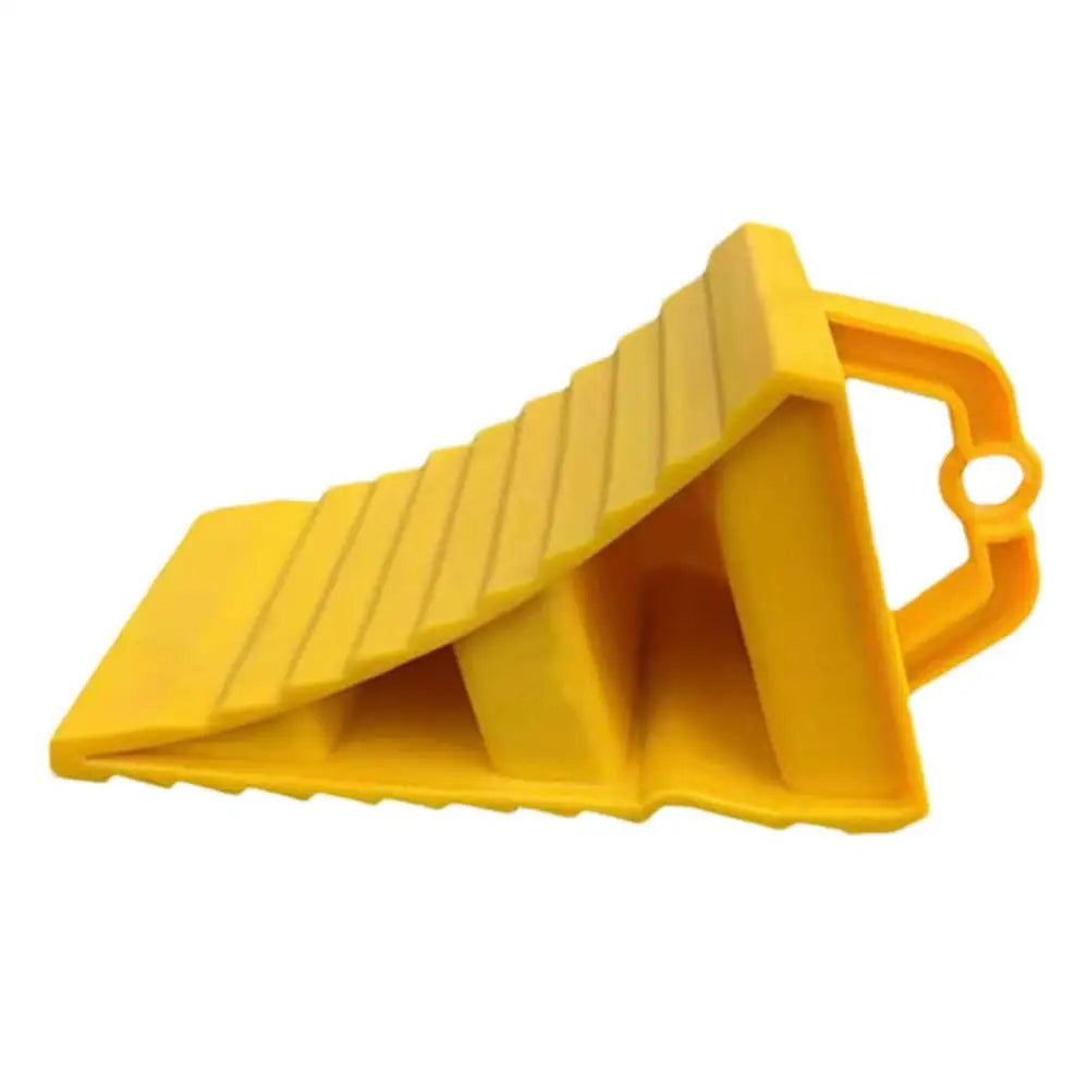 Portable Anti-Slip Wheel Chock Tire Stopper for Trucks & RVs Wheel Chock Babs Yellow