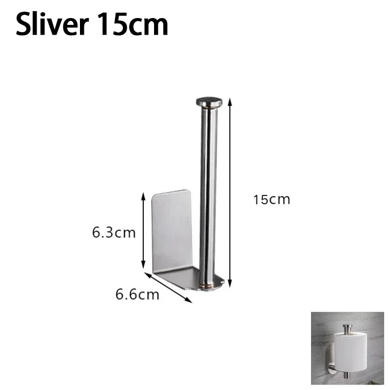 Under Sink Paper Towel Holder Stainless Steel Organizer Rack Kitchen Storage Rack Babs Sliver-S