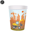 Construction Cake Toppers – Dump Truck & Excavator Party Decor Cake Toppers Babs Silver