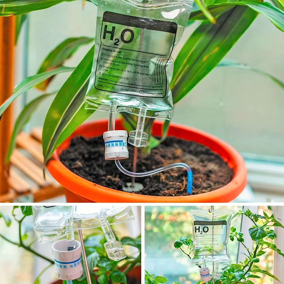 350ml Adjustable Drip Irrigation Bag – Plant Self Watering Drip Irrigation Bag Babs