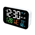 Tuya WiFi Smart Clock – LED Thermometer & Hygrometer Display Smart WiFi Clock Babs white-white