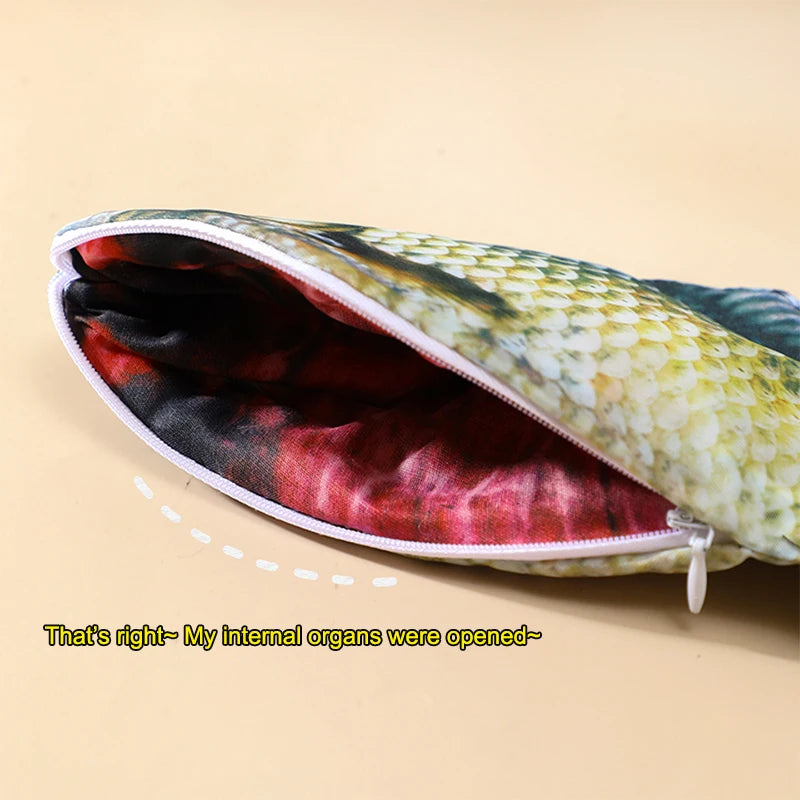 Salted Fish Pencil Case – Large Capacity Funny Novelty Pouch Novelty Pencil Case Babs