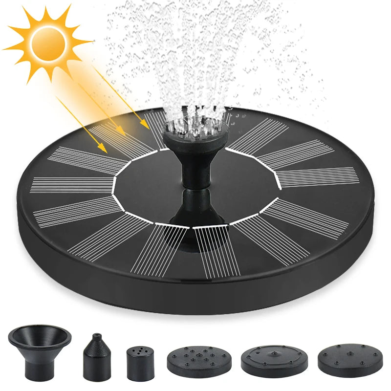 Mini Solar Floating Fountain – Bird Bath, Pond & Garden Solar Garden Fountain Babs