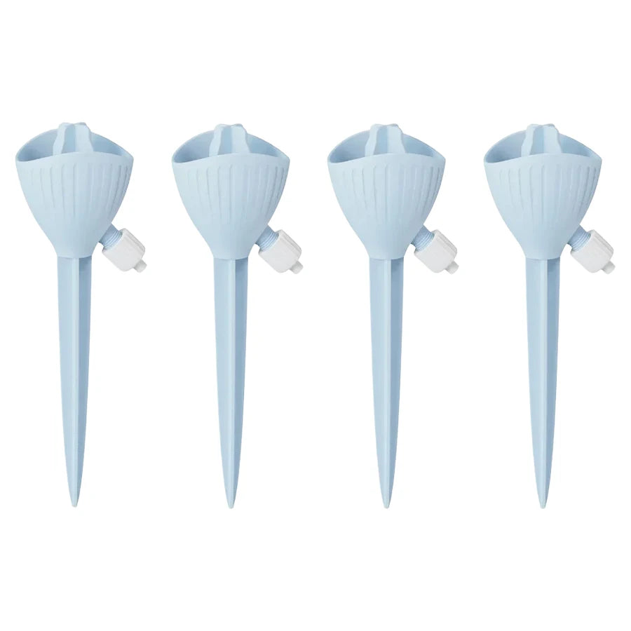 Adjustable Self-Watering Spikes – Auto Drip Irrigation Stakes Drip Irrigation Spikes Babs 4pcs Blue
