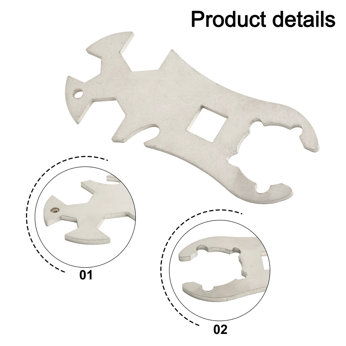 Stainless Steel Gas Bottle Wrench | 13–19mm Portable Tool Gas Cylinder Wrench Babs