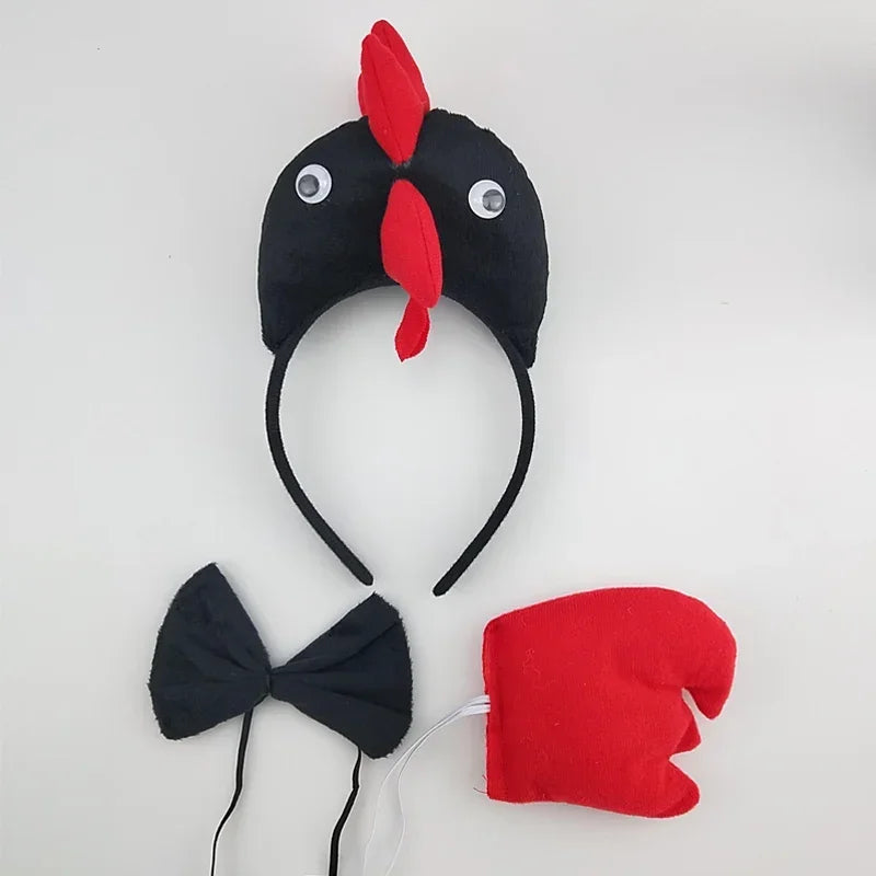 Animal Ear Headband Bow Tie Costume Set – Party & Cosplay Costume Accessory Set Babs 17