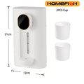 Wall-Mounted Mouthwash Dispenser with 2 Cups | USB-C Rechargeable Mouthwash Dispenser Babs White 540ml