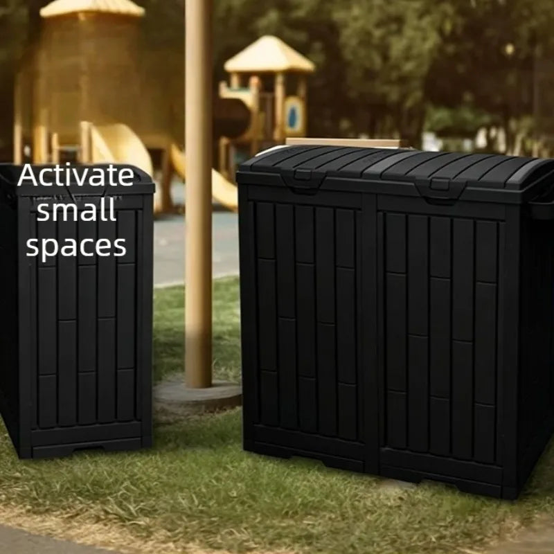 Large Outdoor Rectangular Trash Can with Lid – Commercial Bin Outdoor Trash Can Babs