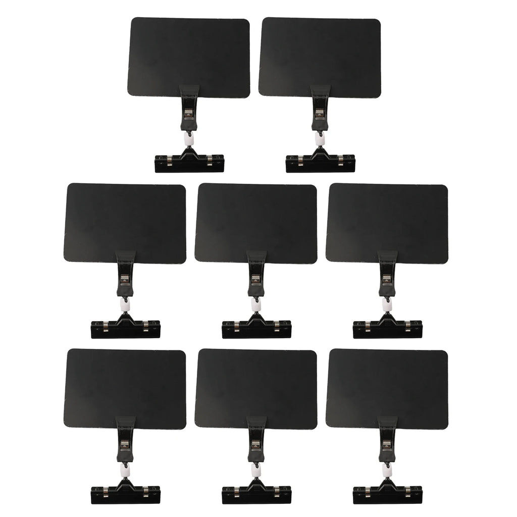 8-Pack Erasable Tabletop Chalkboard Signs with Clip Holders Chalkboard Display Signs Babs
