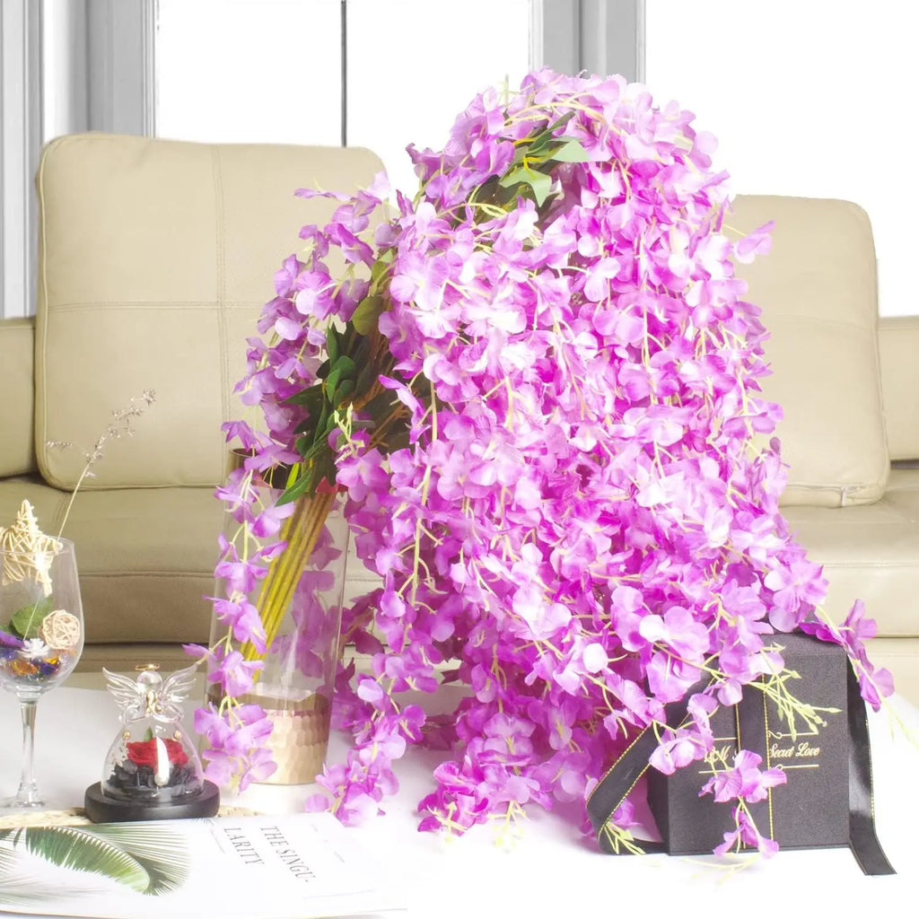 Artificial Silk Orchid Vine Garland for Wedding & Home Decor Artificial Flower Garland Babs