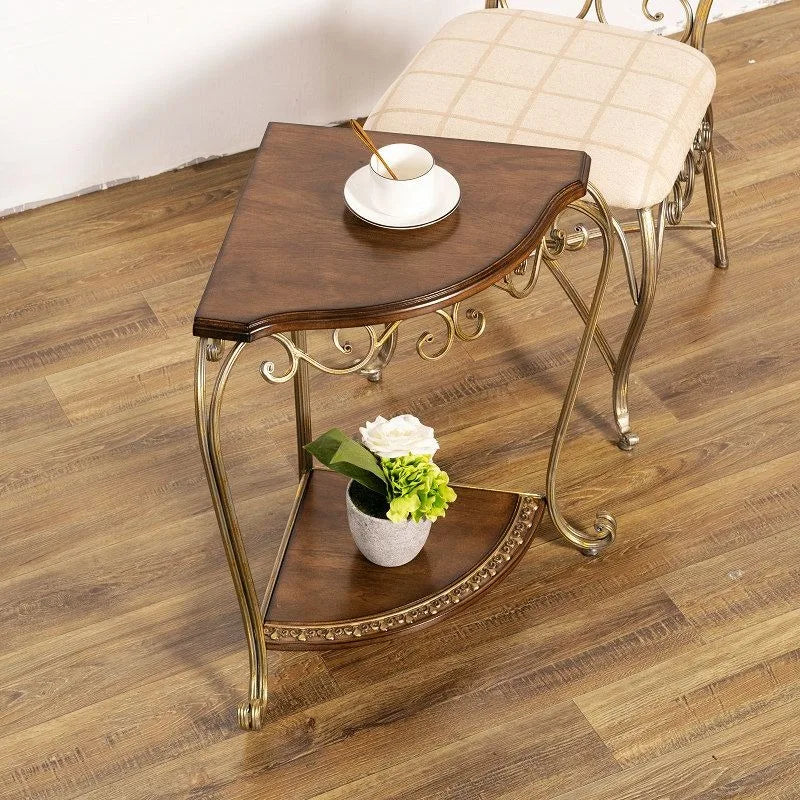 Retro Geometric Oak Side Table – Minimalist Sofa & Coffee Table Side Table Babs