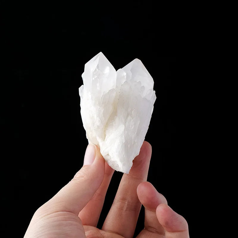 Natural Clear Quartz Crystal Cluster Raw Stone Home Decor Crystal Decor Ornament Babs Single cluster50-80g
