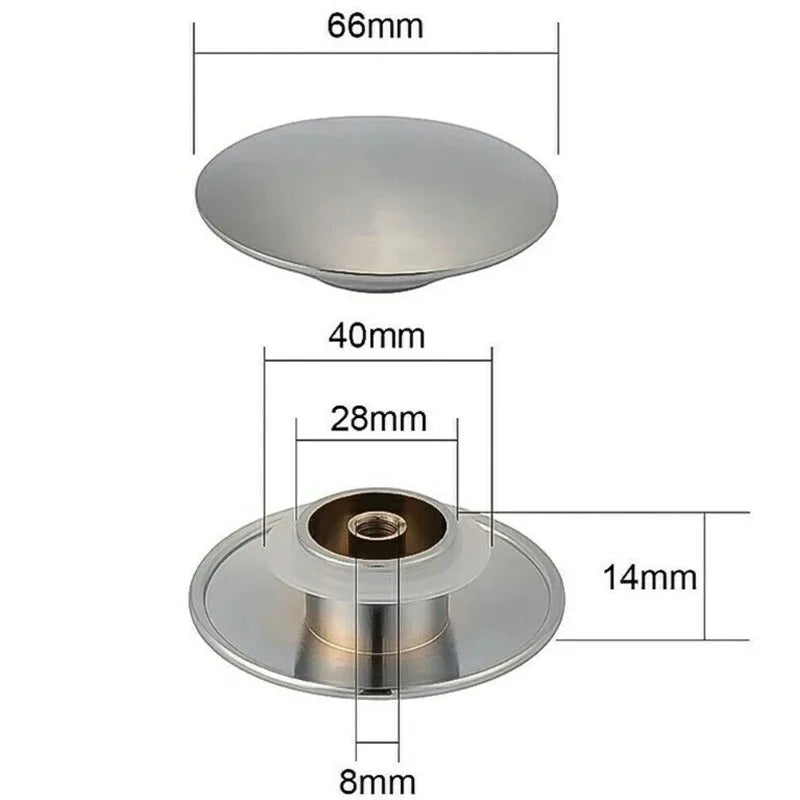 Copper 66mm Pop-Up Sink Drain Stopper – Click Clack Cap Sink Drain Stopper Babs