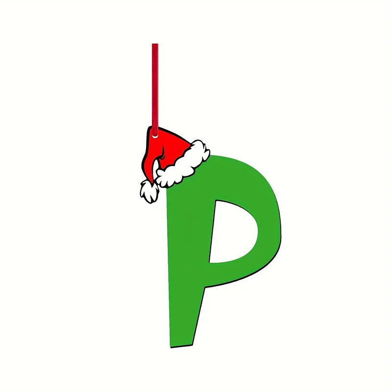 26 Letter Christmas Tree Ornaments – DIY Holiday Décor Set Christmas Ornaments Babs P