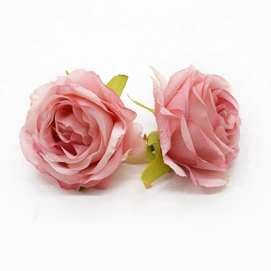Silk Rose Artificial Flower Heads 30/100 Pcs – DIY & Decor Artificial Silk Flowers Babs Color 7 100 Pieces