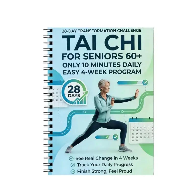 28-Day Tai Chi for Seniors – 10-Min Daily Walking Program Book Senior Fitness Book Babs