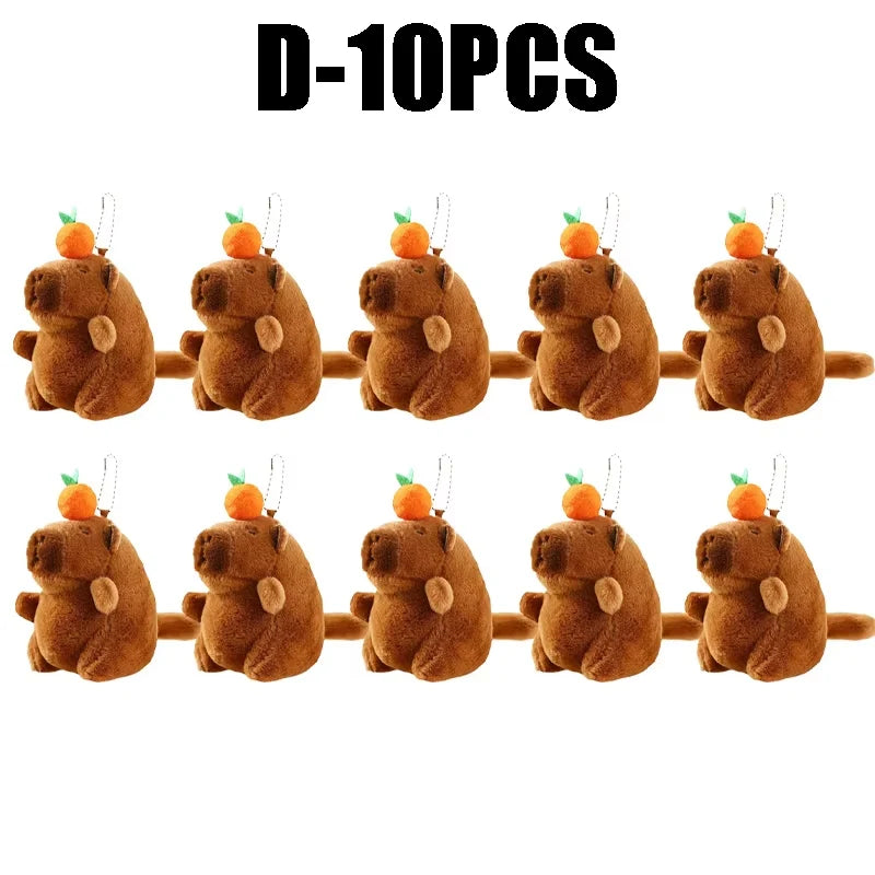 Cute Capybara Plush Keychain – Bubble Pop & Tail Wag Plush Keychain Toy Babs D-10PCS