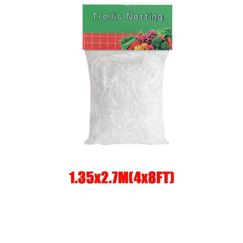 Garden Plant Trellis Netting – Square Mesh for Climbing Plants Garden Trellis Netting Babs 1.35x2.7M(4x8FT)