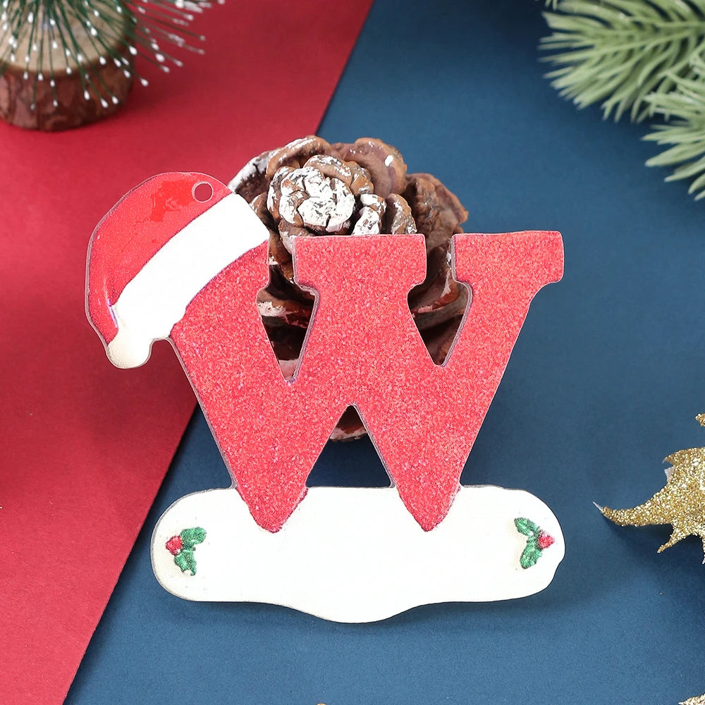 3D Alphabet Christmas Ornaments – DIY Letter Pendants Christmas Ornaments Babs W 1Pcs