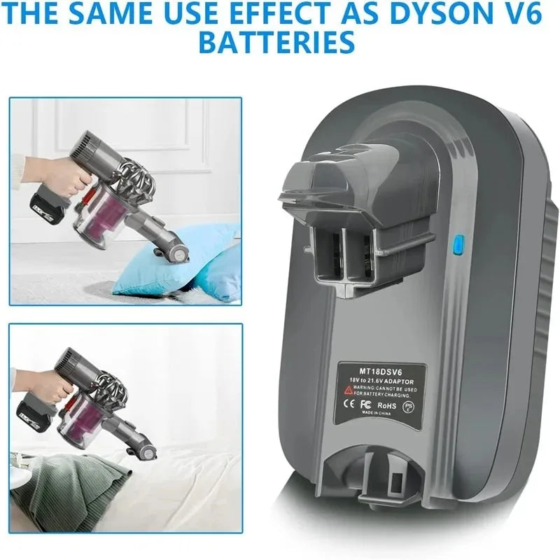 Makita 18V to Dyson V6 Battery Adapter Converter MT18DSV6 Battery Adapter Converter Babs