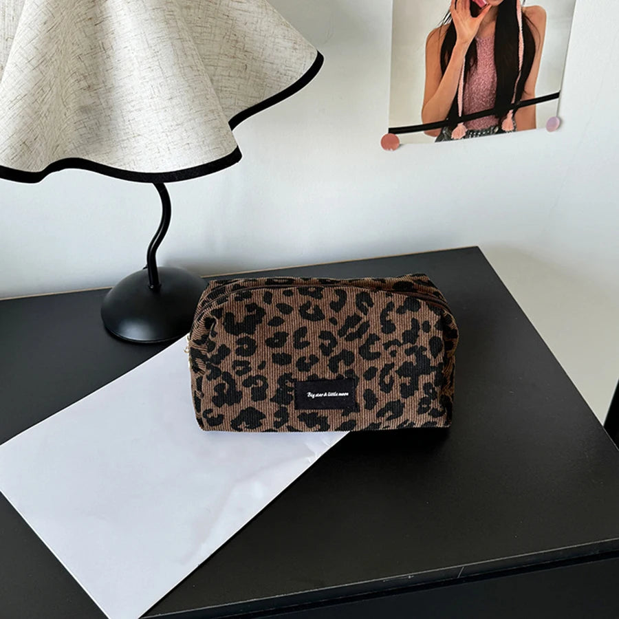 Leopard Print Makeup Bag – Travel Cosmetic Organizer Pouch Cosmetic Travel Bag Babs