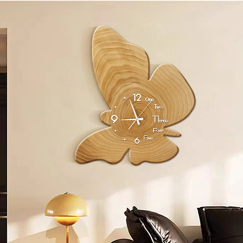 Nordic Minimalist Silent Wall Clock – Luxury Aesthetic Decor Silent Wall Clock Babs