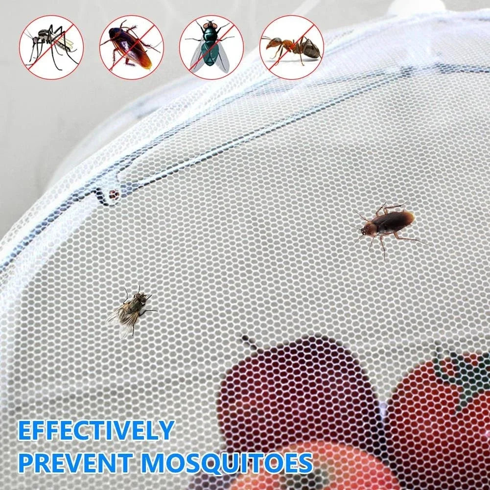 Foldable Mesh Food Cover – Anti-Fly Net Umbrella for Table & Picnic Mesh Food Cover Babs