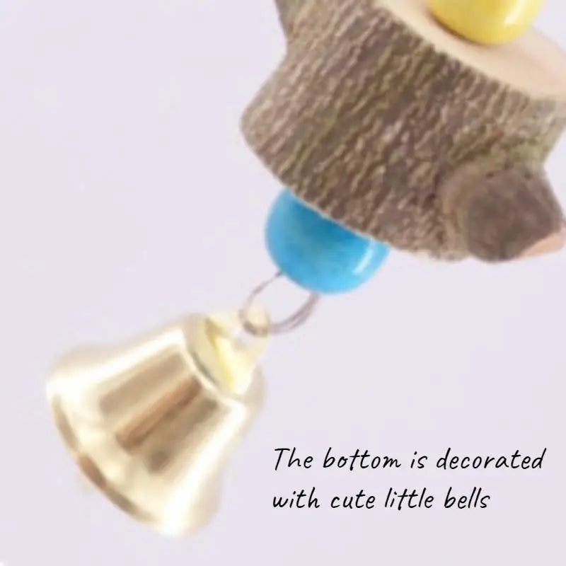 Solid Wood Parrot Chew Toy – Wooden Ball Cage Decoration Bird Chew Toy Babs