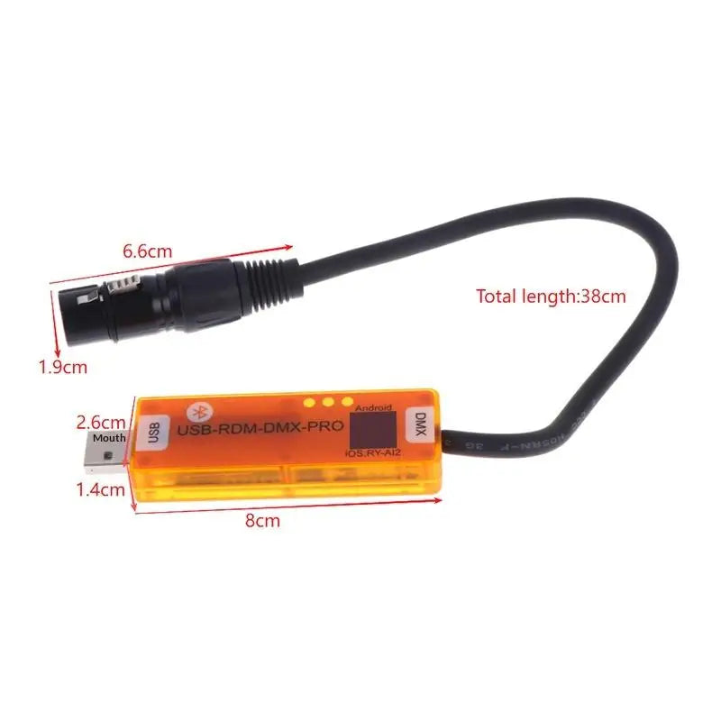 HUXUAN Wireless DMX RDM Stage Lighting Controller – iOS & Android DMX Lighting Controller Babs 1pcs