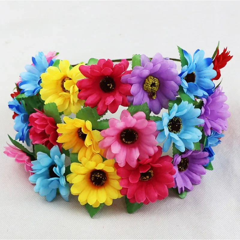 LED Glow Rose Flower Headband – Princess Party Wreath Hair Accessory LED Party Headband Babs mix colors