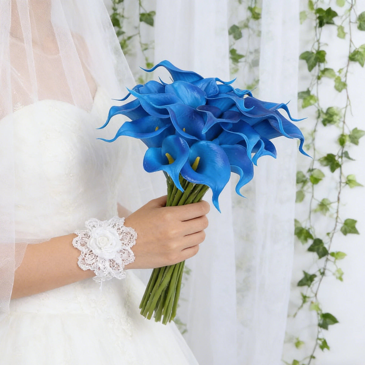 Artificial Horseshoe Lotus Flowers 5/10pcs – Wedding & Home Decor Artificial Flower Stems Babs