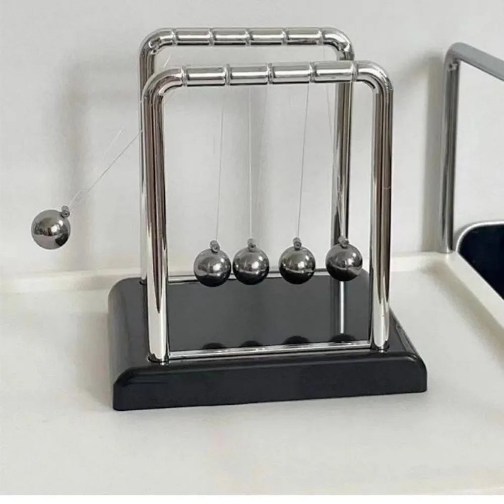 Newton's Cradle Steel Ball Pendulum – Physics Desk Toy & Decor Desktop Physics Toy Babs