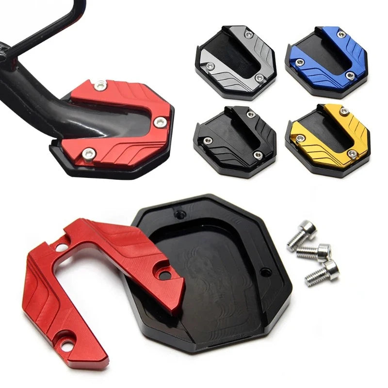 CNC Aluminum Motorcycle Kickstand Extender Pad | Anti-Skid Kickstand Extender Pad Babs
