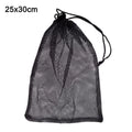 Black Mesh Drawstring Bag – Sports, Swimming & Travel Mesh Drawstring Bag Babs 25 x30cm