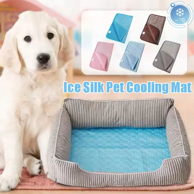 Ice Silk Pet Cooling Mat – Breathable Summer Pad for Dogs & Cats Pet Cooling Mat Babs